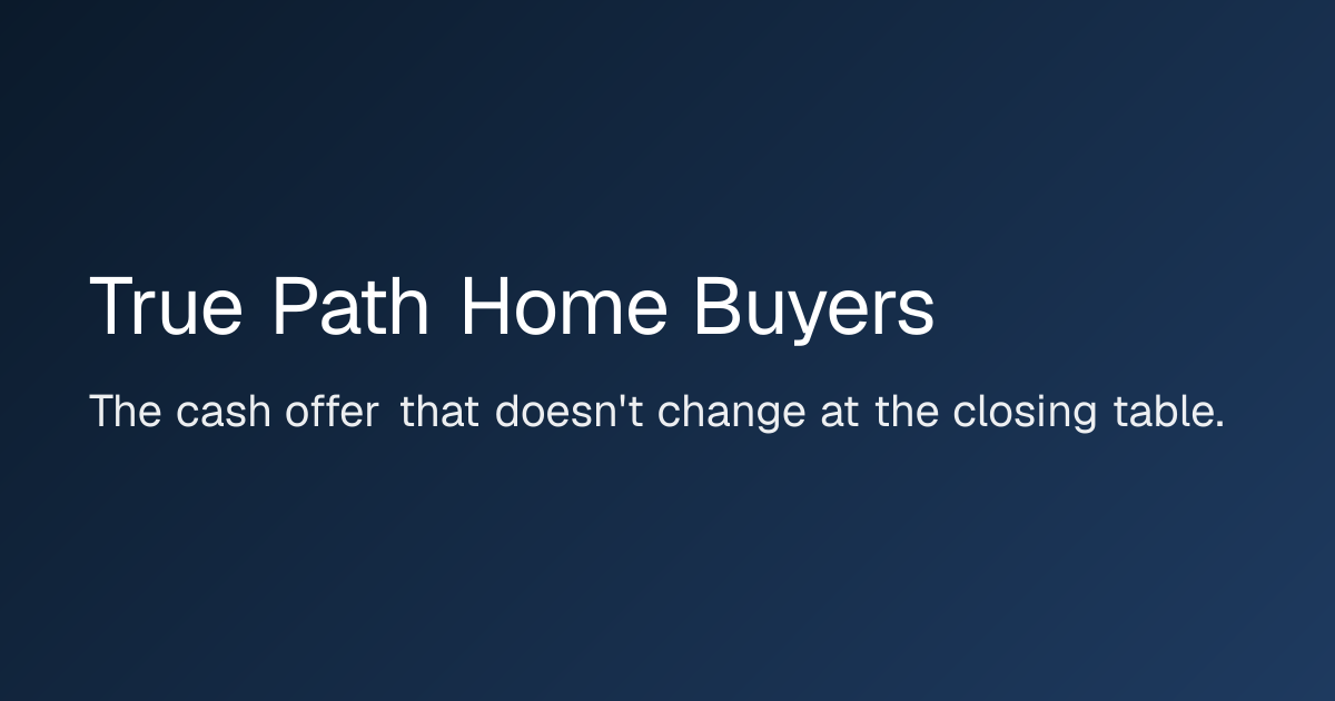 Sell Your Tulsa House As-Is for Cash | True Path Home Buyers